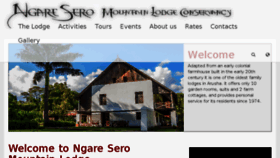 What Ngare-sero-lodge.com website looked like in 2017 (6 years ago)