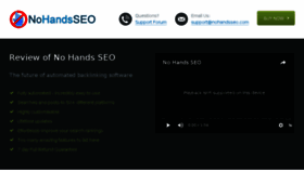 What Nohandsseo.com website looked like in 2017 (6 years ago)