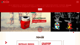 What Nutella.it website looked like in 2017 (6 years ago)