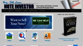 What Noteinvestor.com website looked like in 2017 (6 years ago)