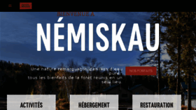 What Nemiskau.com website looked like in 2017 (6 years ago)