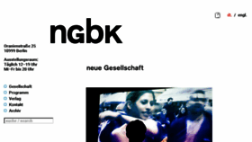 What Ngbk.de website looked like in 2017 (6 years ago)