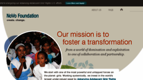 What Novofoundation.org website looked like in 2017 (6 years ago)