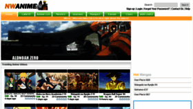 What Narutowire.com website looked like in 2017 (6 years ago)