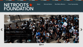 What Netrootsfoundation.org website looked like in 2017 (6 years ago)