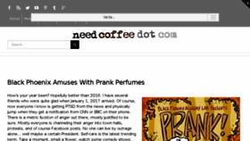 What Needcoffee.com website looked like in 2017 (6 years ago)