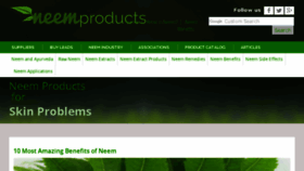 What Neem-products.com website looked like in 2017 (6 years ago)