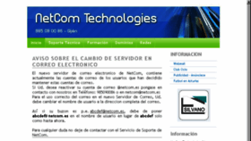 What Netcom.es website looked like in 2017 (6 years ago)