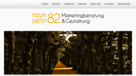 What Neunzehn82.de website looked like in 2017 (6 years ago)