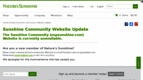 What Nspsunshine.com website looked like in 2017 (6 years ago)