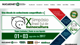 What Nucleovet.com.br website looked like in 2017 (8 years ago)