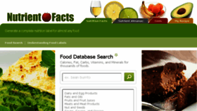 What Nutrientfacts.com website looked like in 2017 (6 years ago)