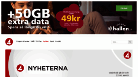 What Nyhetskanalen.se website looked like in 2017 (6 years ago)