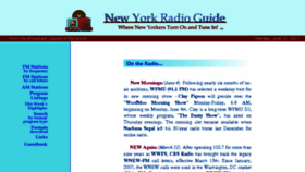 What Nyradioguide.com website looked like in 2017 (6 years ago)
