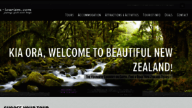 What Nz-tourism.com website looked like in 2017 (6 years ago)