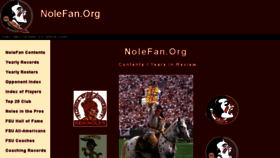 What Nolefan.org website looked like in 2017 (6 years ago)