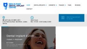 What Newelthamdentalimplantcentre.co.uk website looked like in 2017 (6 years ago)