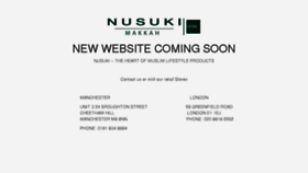 What Nusuki.co.uk website looked like in 2017 (6 years ago)