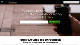 What Nanotaskers.com website looked like in 2017 (6 years ago)