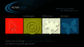 What Nova-sign.de website looked like in 2017 (6 years ago)