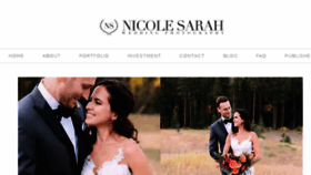 What Nicolesarah.com website looked like in 2017 (6 years ago)