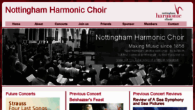 What Nottinghamharmonic.org website looked like in 2017 (6 years ago)