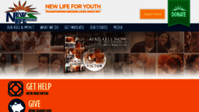What Newlifeforyouth.com website looked like in 2017 (6 years ago)