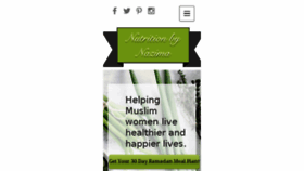 What Nutritionbynazima.com website looked like in 2017 (6 years ago)