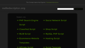 What Nulledscriptor.org website looked like in 2017 (6 years ago)