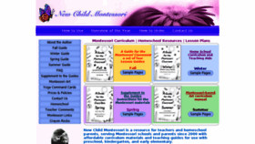What Newchildmontessori.com website looked like in 2017 (6 years ago)