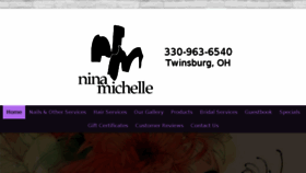 What Ninamichellesalon.com website looked like in 2017 (6 years ago)