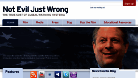 What Noteviljustwrong.com website looked like in 2017 (6 years ago)