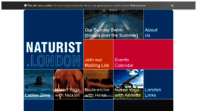 What Naturist.london website looked like in 2017 (6 years ago)