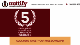 What Nuttify.com website looked like in 2017 (6 years ago)