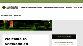 What Norskedalen.org website looked like in 2017 (6 years ago)