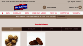 What Nutshop.com.au website looked like in 2017 (6 years ago)