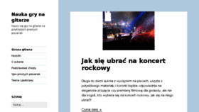 What Nauka-gry-na-gitarze.pl website looked like in 2017 (6 years ago)