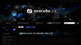 What Neocube.ca website looked like in 2017 (6 years ago)