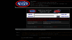 What Nhraeventreg.com website looked like in 2017 (6 years ago)