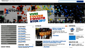 What Nyon.ch website looked like in 2017 (6 years ago)