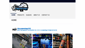 What Nyvapeology101.com website looked like in 2017 (6 years ago)