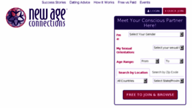 What Newageconnections.com website looked like in 2017 (6 years ago)