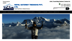 What Nepalgatewaytrekking.com website looked like in 2017 (6 years ago)