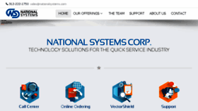 What Nationalsystems.com website looked like in 2017 (6 years ago)