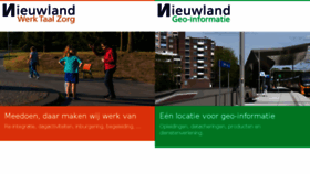 What Nieuwland.nl website looked like in 2017 (6 years ago)