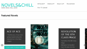 What Novelsnchill.com website looked like in 2017 (6 years ago)