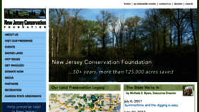 What Njconservation.org website looked like in 2017 (6 years ago)