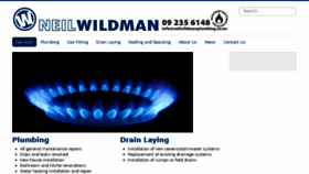What Neilwildmanplumbing.co.nz website looked like in 2017 (6 years ago)