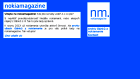 What Nokiamagazine.cz website looked like in 2017 (6 years ago)