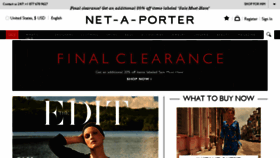 What Net-a-porter.co.uk website looked like in 2017 (6 years ago)
